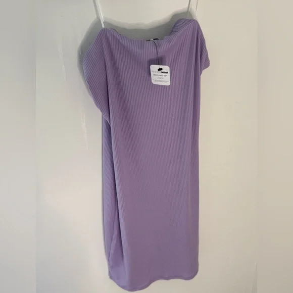 Fashion Nova Purple Strapless Bodycon Mini Dress Night Out - Picture 5 of 6